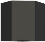 Κρεμαστό ντουλάπι γωνιακό Arianna 60x60 GN 72 1F-Γκρι