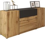 Μπουφές Berlin-Φυσικό - Μαύρο