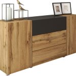 Μπουφές Berlin-Φυσικό - Μαύρο