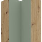 Κρεμαστό ντουλάπι γωνιακό Arianna 60x60 GN 90 2F-Φυστικί