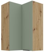 Κρεμαστό ντουλάπι γωνιακό Arianna 60x60 GN 90 2F-Φυστικί