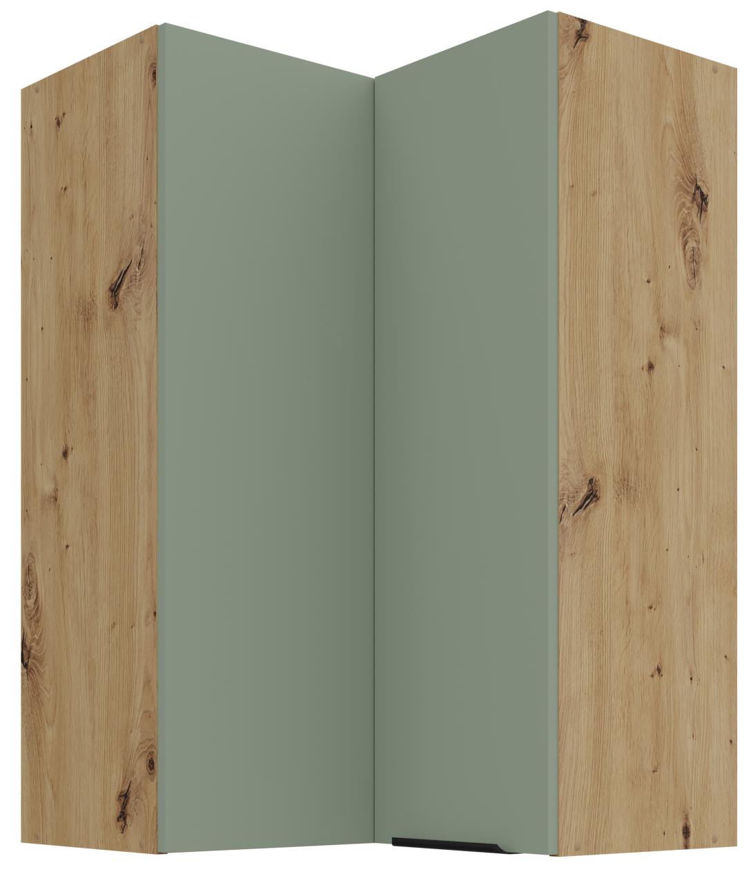 aak2uymlthk71x5dywtxa0mnzjru Κρεμαστό ντουλάπι γωνιακό Arianna 60x60 GN 90 2F-Φυστικί - Image 1