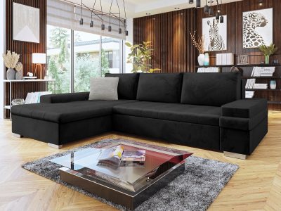 Γωνιακός καναπές Bangkok Mini Premium-Ανθρακί - Image 5