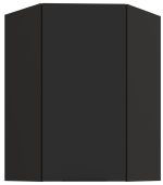 Κρεμαστό ντουλάπι γωνιακό Arianna 60x60 GN 90 1F-Μαύρο