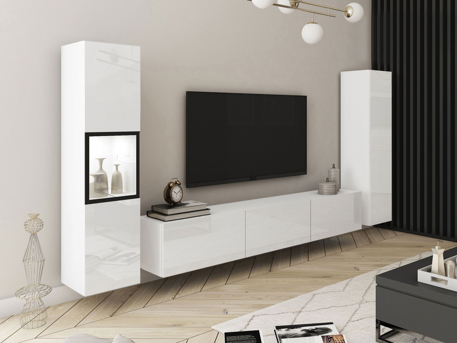 alg8xm2lmxq8g7blhxxtu2a10a46 Σύνθεση σαλονιού Berlin III-Λευκό - Image 1