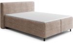 Επενδυμένο κρεβάτι Ciroko-Μπεζ-160 x 200