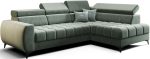 Γωνιακός καναπές Calyra Mini-Δεξιά-Πράσινο