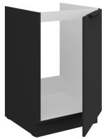 Επιδαπέδιο ντουλάπι νεροχύτη Arianna 50 ZL 1F BB-Μαύρο - Image 2