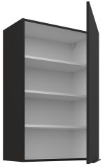 Κρεμαστό ντουλάπι Arianna 60 G 90 1F-Μαύρο - Image 2