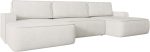 Γωνιακός καναπές Mono U-Λευκό