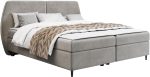 Επενδυμένο κρεβάτι Madryt-140 x 200-Γκρι Ανοιχτό