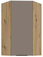 Κρεμαστό ντουλάπι γωνιακό Arianna 60x60 GN 108 1F-Γκρέζ