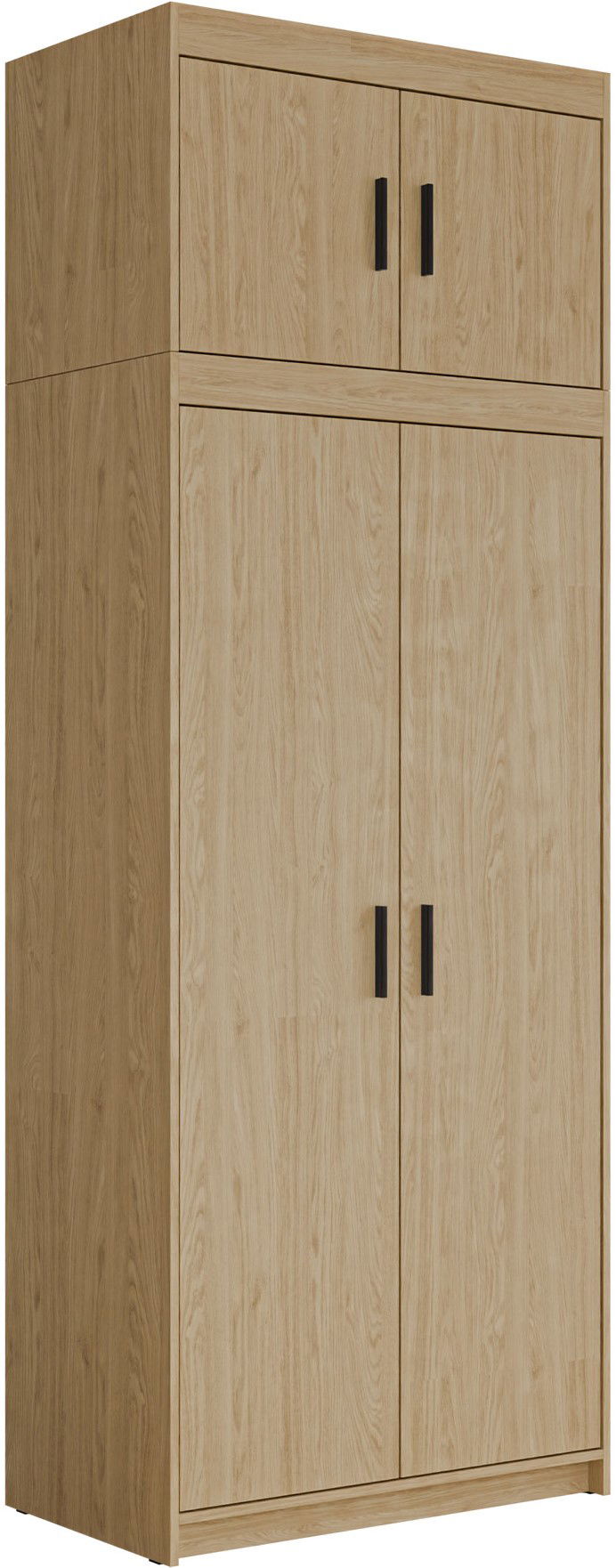 bcs60d6vv2srwng2e1xhv0gltvnu Ντουλάπα Elena 2D plus-Φυσικό-Χωρίς καθρέπτη - Image 1