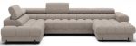 Γωνιακός Καναπές Rafeno-Μπεζ-Αριστερή
