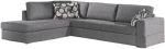 Γωνιακός καναπές Must-Δεξιά-275φ 210β εκ.-Γκρι Anoixto