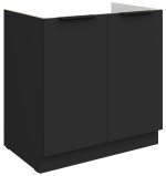 Επιδαπέδιο ντουλάπι νεροχύτη Arianna 80 ZL 2F-Μαύρο