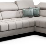 Γωνιακός καναπές Calyra Mini-Δεξιά-Γκρεζ