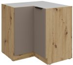 Επιδαπέδιο ντουλάπι γωνιακό Arianna 90x90 DN 2F BB-Γκρέζ