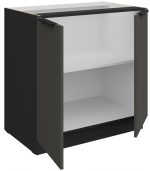 Επιδαπέδιο ντουλάπι Arianna 80 D 2F BB-Γκρι - Image 2