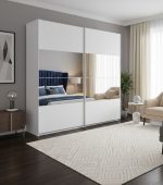 Ντουλάπα Συρόμενη Delta II-221 x 61 x 210 εκ.-Λευκό - Image 2