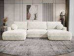 Γωνιακός Καναπές Fuego U-Λευκό - Image 2