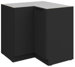 Επιδαπέδιο ντουλάπι γωνιακό Arianna 90x90 DN 2F BB-Μαύρο