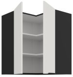 Κρεμαστό ντουλάπι γωνιακό Arianna 60x60 GN 72 2F-Λευκό - Image 2