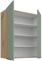 Κρεμαστό ντουλάπι Arianna 80 G 90 2F-Φυστικί - Image 2