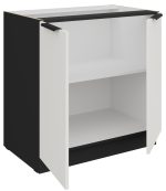 Επιδαπέδιο ντουλάπι Arianna 80 D 2F BB-Λευκό