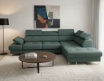 Γωνιακός καναπές Gelito-Prasino Skouro-Δεξιά - Image 2