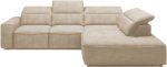 Γωνιακός καναπές Cenedra-Μπεζ-Δεξιά