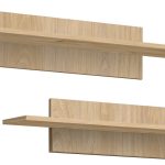 Σετ 2 ράφια Mix-Φυσικό