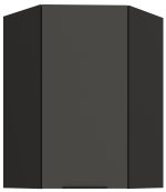 Κρεμαστό ντουλάπι γωνιακό Arianna 60x60 GN 90 1F-Γκρι