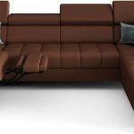 Γωνιακός καναπές Calyra Max I Relax Lthr-Κεραμιδί-Δεξιά