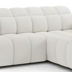 Γωνιακός καναπές Comfora-Λευκό-Δεξιά