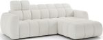 Γωνιακός καναπές Comfora-Λευκό-Δεξιά