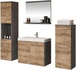 Σετ μπάνιου Malo-Ανθρακί - Φυσικό - Image 2