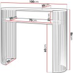 Κονσόλα Fikoli III-Λευκό Μάρμαρο - Image 3