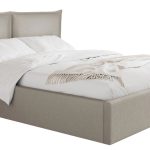 Επενδυμένο κρεβάτι Pirkun-160 x 200-Γκρι Ανοιχτό