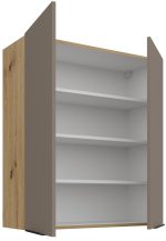 Κρεμαστό ντουλάπι Arianna 80 G-90 2F Γκρέζ - Image 2