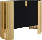 Μπουφές Fikoli III-Μαύρο - Χρυσό