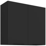 Κρεμαστό ντουλάπι Arianna 80 G 72 2F-Μαύρο