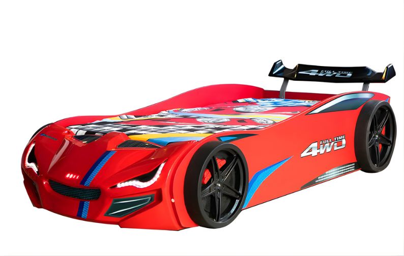 fwj5a4uxeb25cn81l4jyfqj3ufyj Κρεβάτι παιδικό turbo plus-Κόκκινο - Image 1