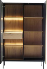 Βιτρίνα Sento-Φυσικό - Μαύρο - Image 5