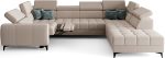 Γωνιακός καναπές Calyra Max I Relax-Μπεζ-Δεξιά