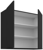 Κρεμαστό ντουλάπι Arianna 80 G 72 2F-Μαύρο - Image 2