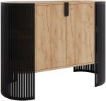 Μπουφές Fikoli-Φυσικό - Μαύρο