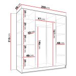 Ντουλάπα Santi τετράφυλλη -Mauro-Xriso