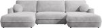 Γωνιακός Καναπές Fuego U-Γκρι Ανοιχτό - Image 4