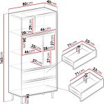 Μπουφές Luca 05 Ψηλή-Λαδί - Image 3